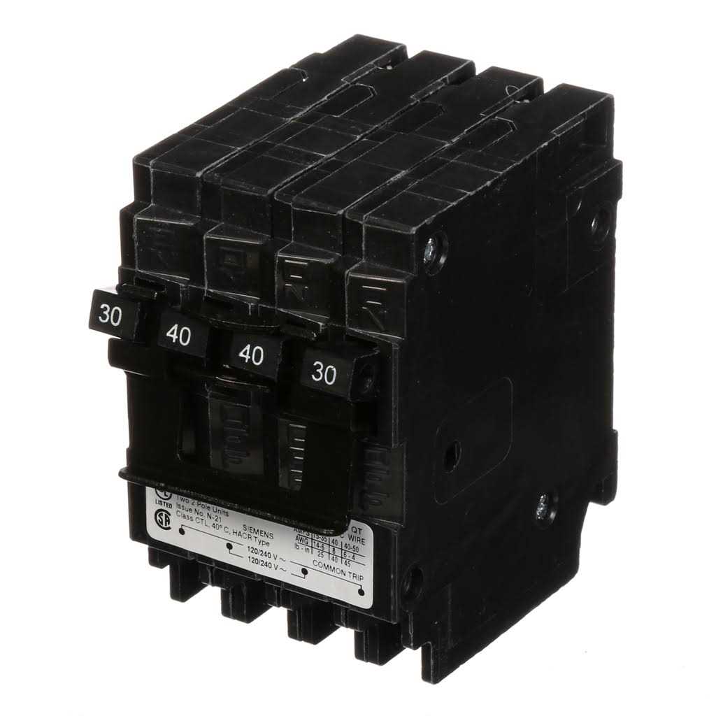 Siemens q23040ct2 30-Amp Double Pole 40-Amp 10-Kaic Circuit Breaker - Cheap Fitting