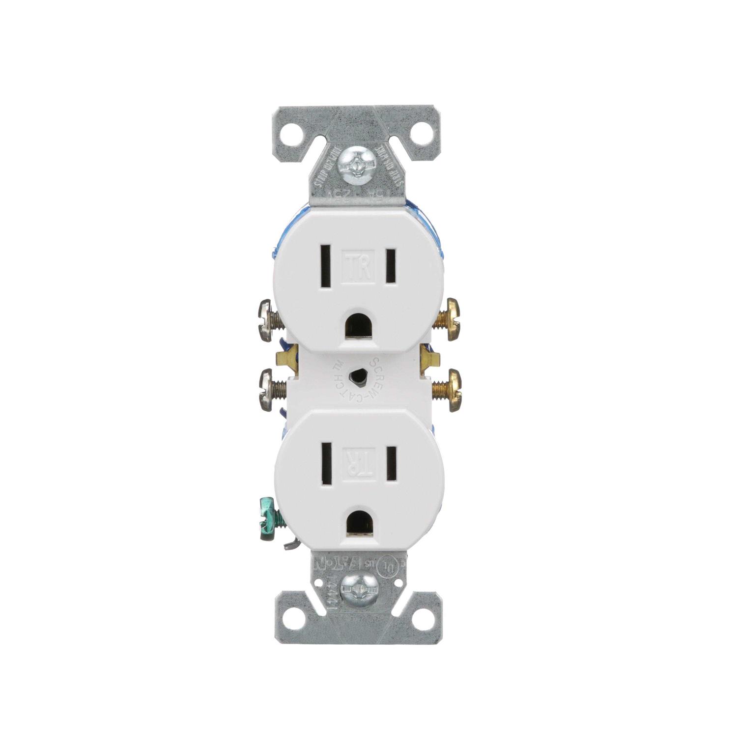 Eaton 15 Amp Duplex Tamper Resistant Residential Outlet - Cheap Fitting