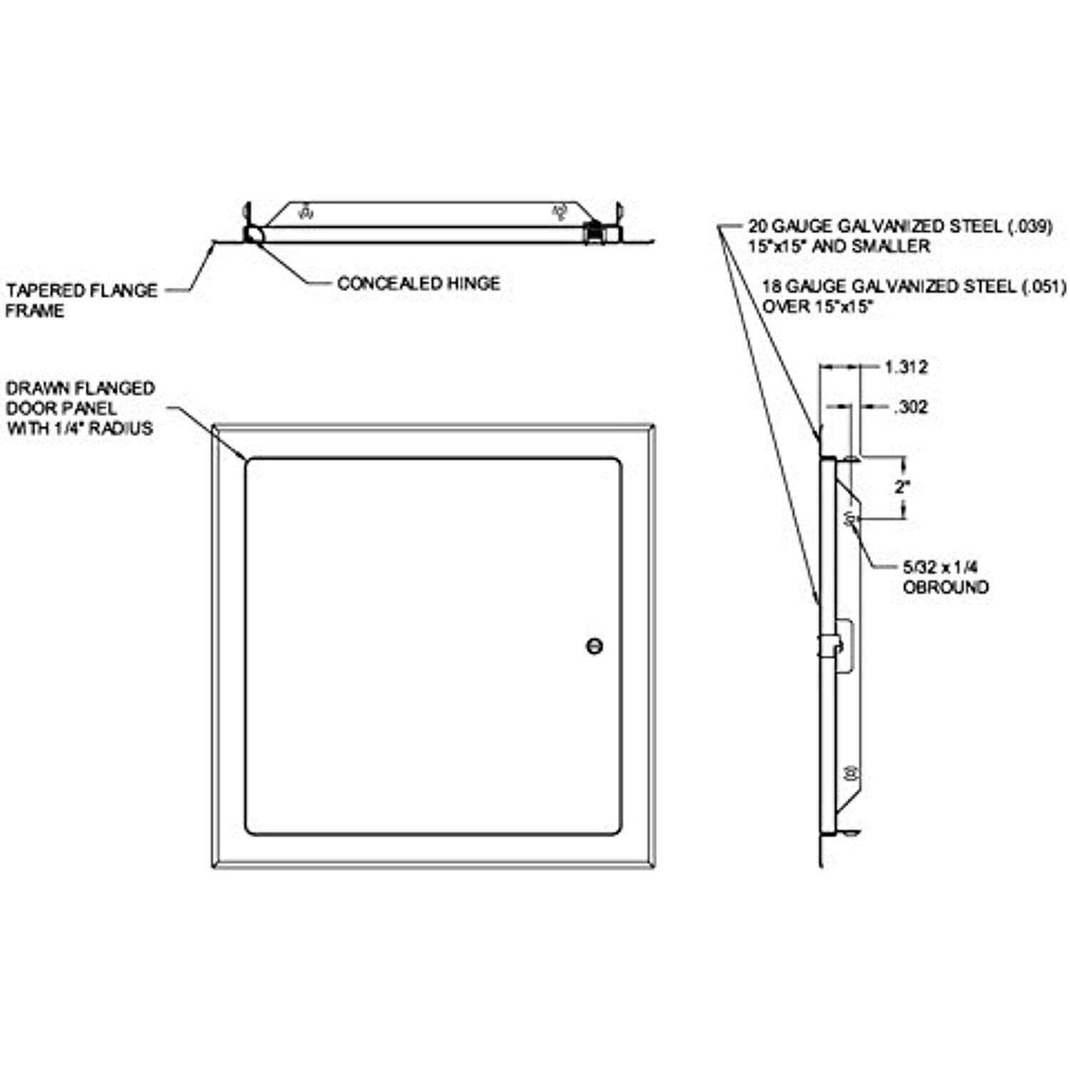Acudor Access Panel - Cheap Fitting