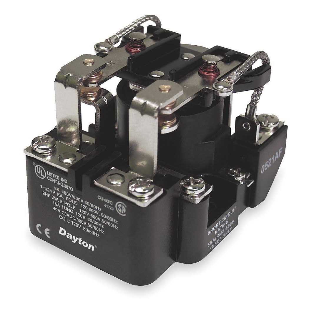 Dayton Open Power Relay,8 Pin,120VAC,DPDT 5X847 - Cheap Fitting