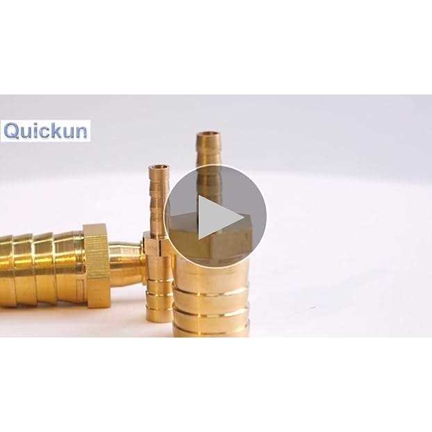 Quickun Brass Hose Barb Reducer Barbed Reducer Fitting Reducing Splicer Mender Union Adapter for Air Water Fuel - Cheap Fitting