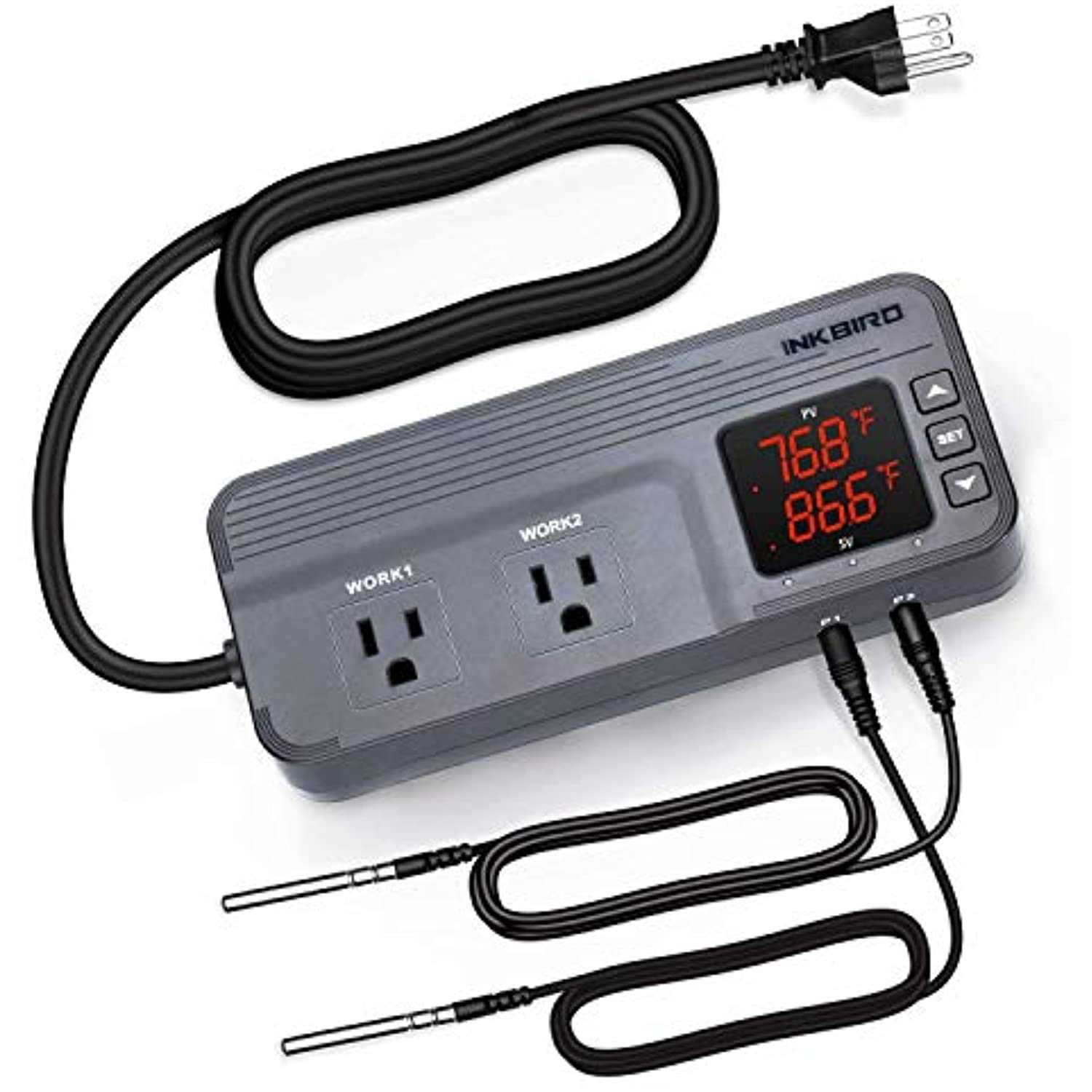 Inkbird Temperature and Humidity Controller ITC-608T Dual Stage Thermostat 1800W ETL Listed - Cheap Fitting