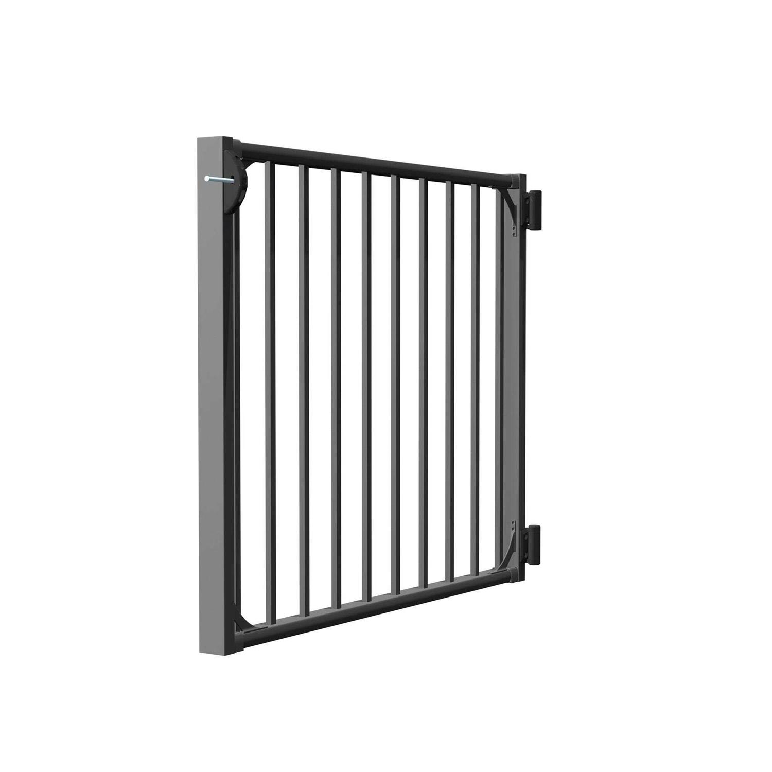 Deckorators Rapid Rail Textured Black Aluminum Deck Rail Gate Conversion Kit - Cheap Fitting