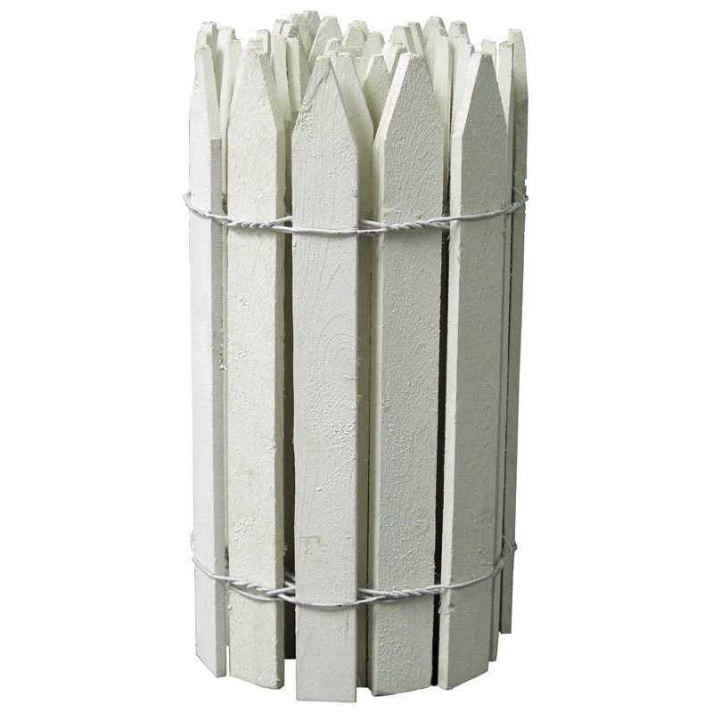 Greenes Fence White Wood Picket Fence - Cheap Fitting