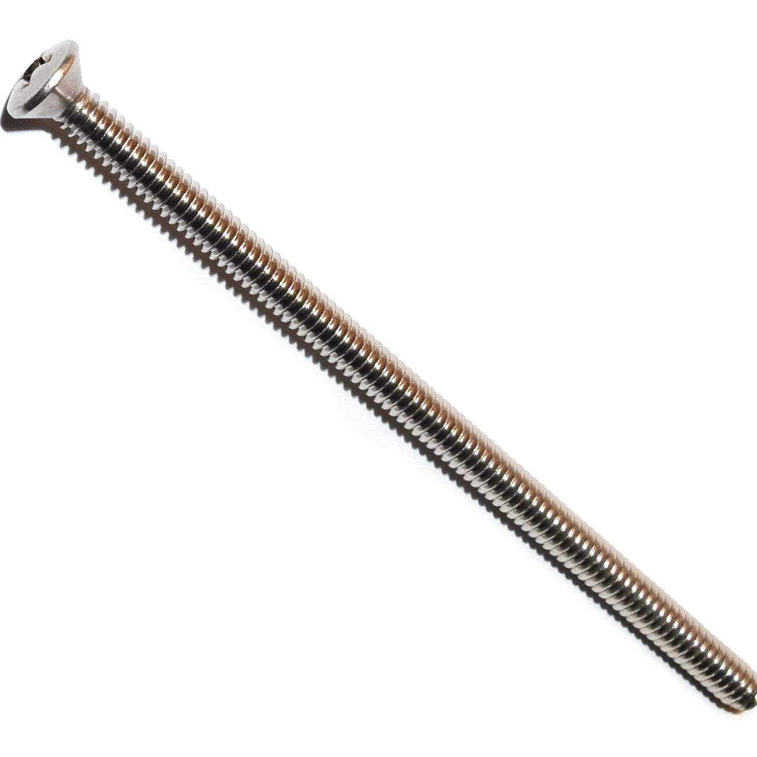 Hard-to-Find Fastener #10-24 x 4 18-8 Stainless Phillips Oval Head Machine Screws - Cheap Fitting