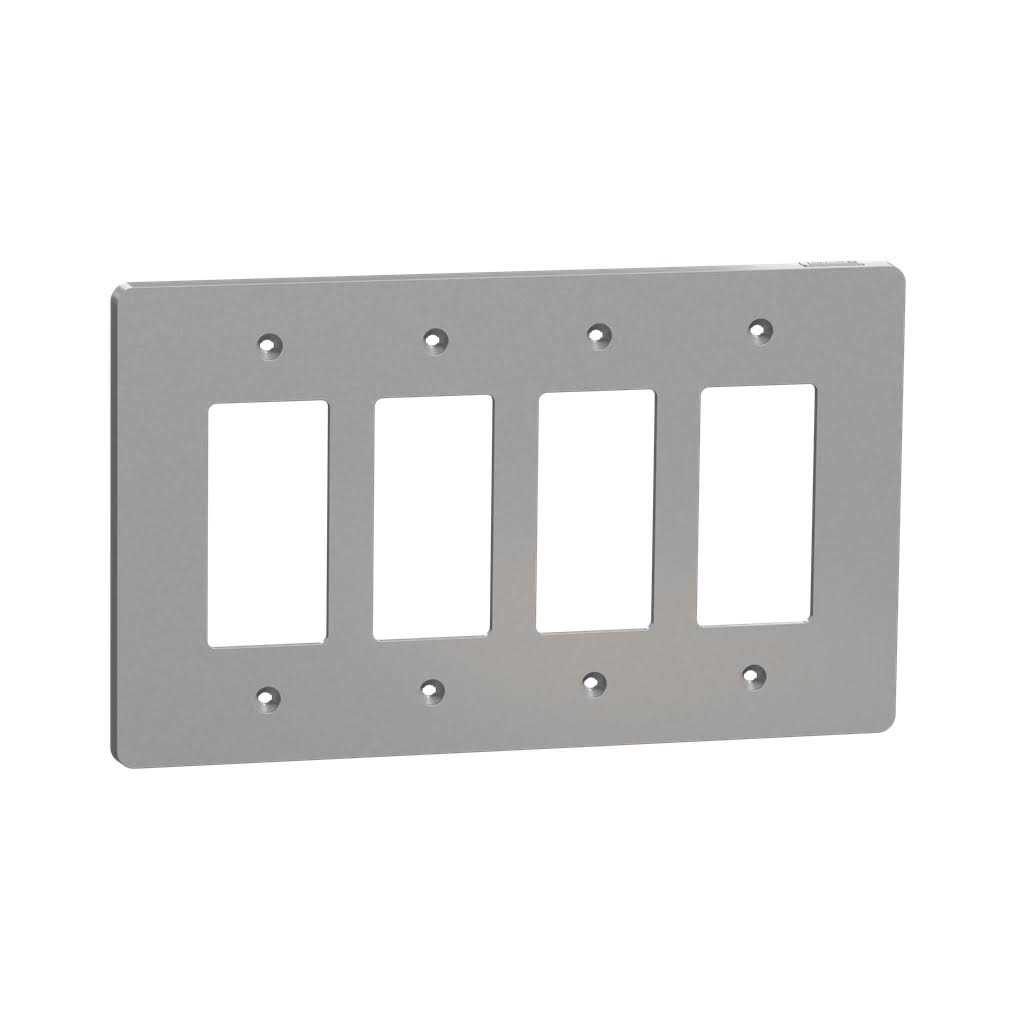 Square D X Series 5-Gang Mid Size Plus Wall Plate Cover Decorator/Rocker Matte SQWS - Cheap Fitting