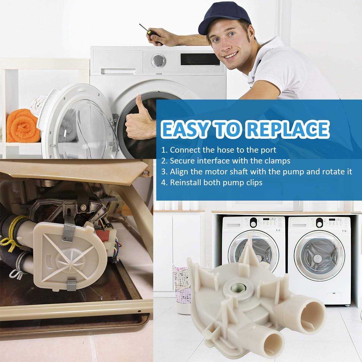 Pokin WASHER WATER DRAIN PUMP PART FOR WHIRLPOOL KENMORE 3363394 - Cheap Fitting