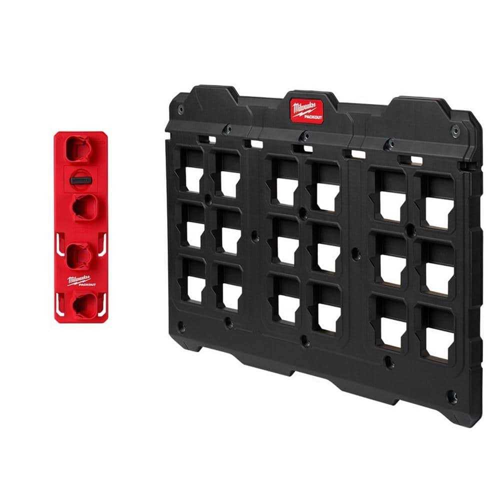 Milwaukee Packout M12 Battery Rack with Packout Wall Plate - Cheap Fitting