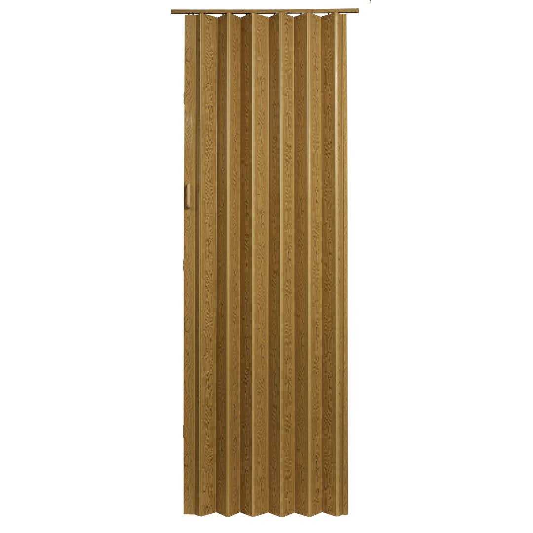 Homestyles Vienna Oak Woodgrain 36 x 80 PVC Interior Folding Door - Cheap Fitting