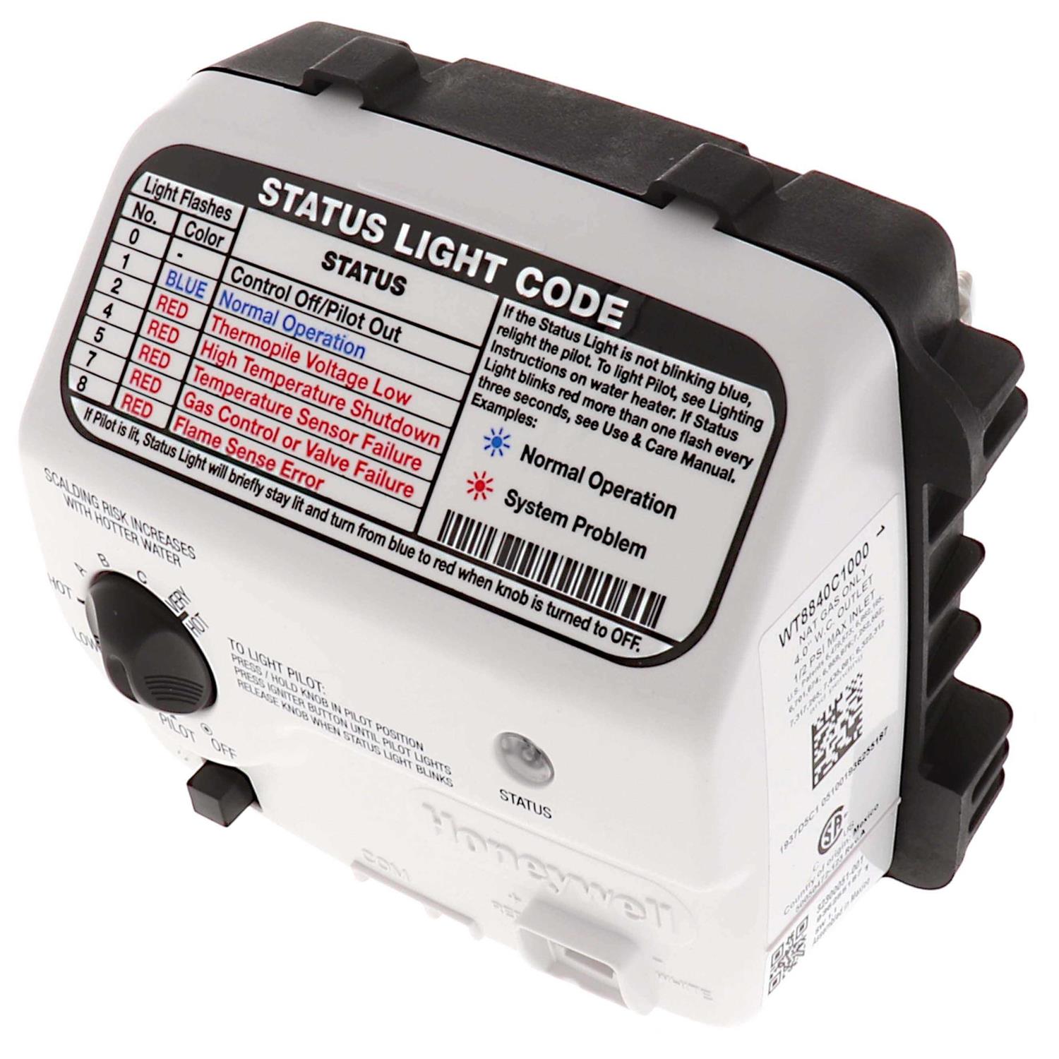 Honeywell WT8840C1000 Rheem Water Heater Gas Valve Control Replacement - Cheap Fitting