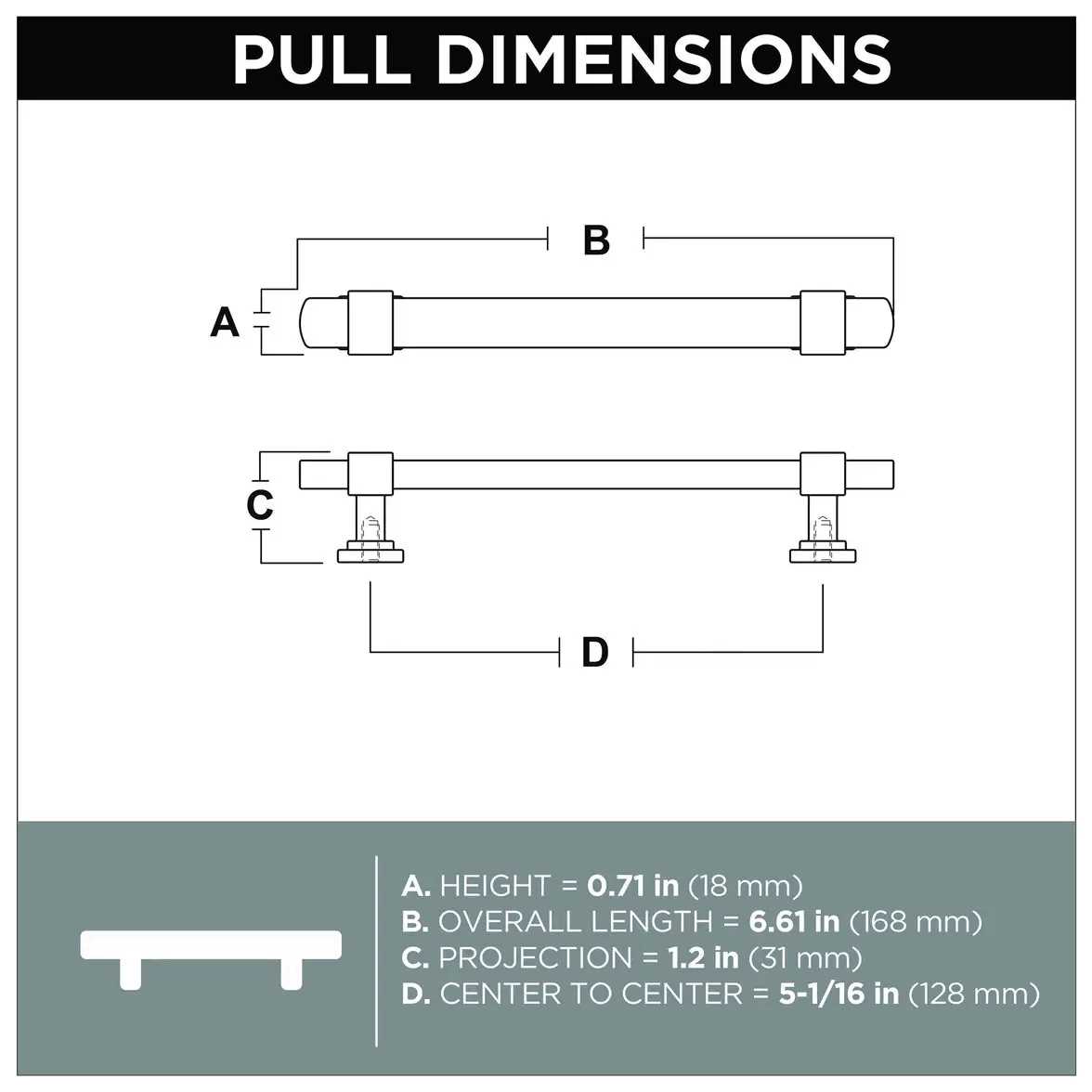 Liberty Hardware Wrapped Square Bar P39064C-370-KT - Cheap Fitting
