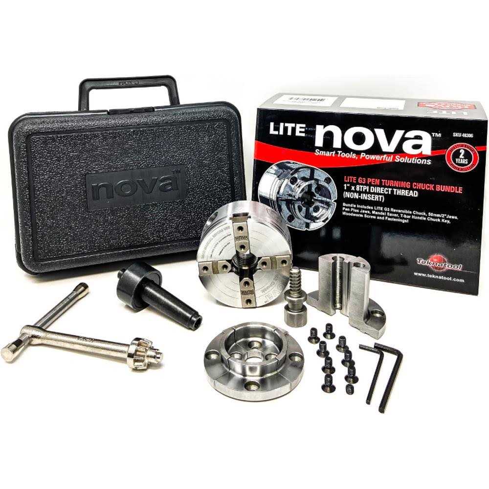 Nova 48306 Lite G3 Pen Turning Chuck Bundle - Cheap Fitting