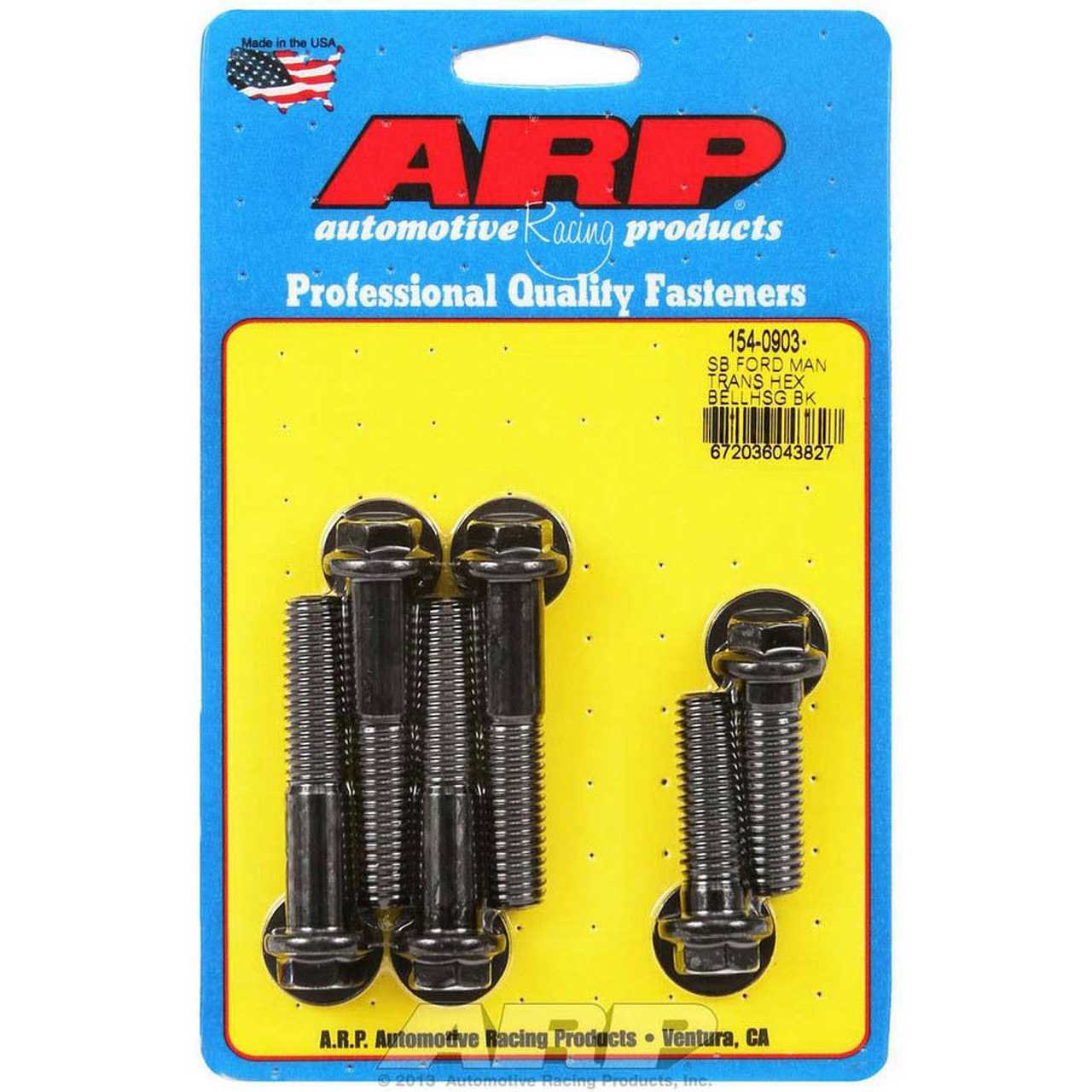 ARP 154-0903 SB Ford Manual Trans Hex Bellhousing Bolt Kit	ARP 154-0903 SB Ford Manual Trans Hex Bellhousing Bolt Kit - Cheap Fitting