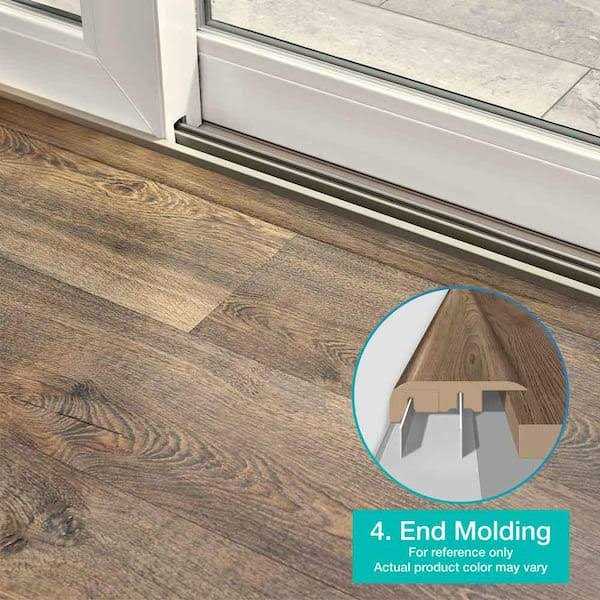 Performance Accessories Pewter 0.75 in. T x 2.37 in. W x 78.7 in. L Laminate 4-in-1 Molding - Cheap Fitting