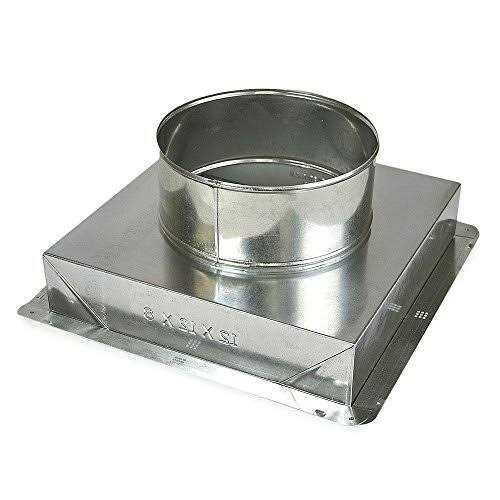 Master Flow 12 in. x 12 in. to 10 in. Ceiling Register Box - Cheap Fitting