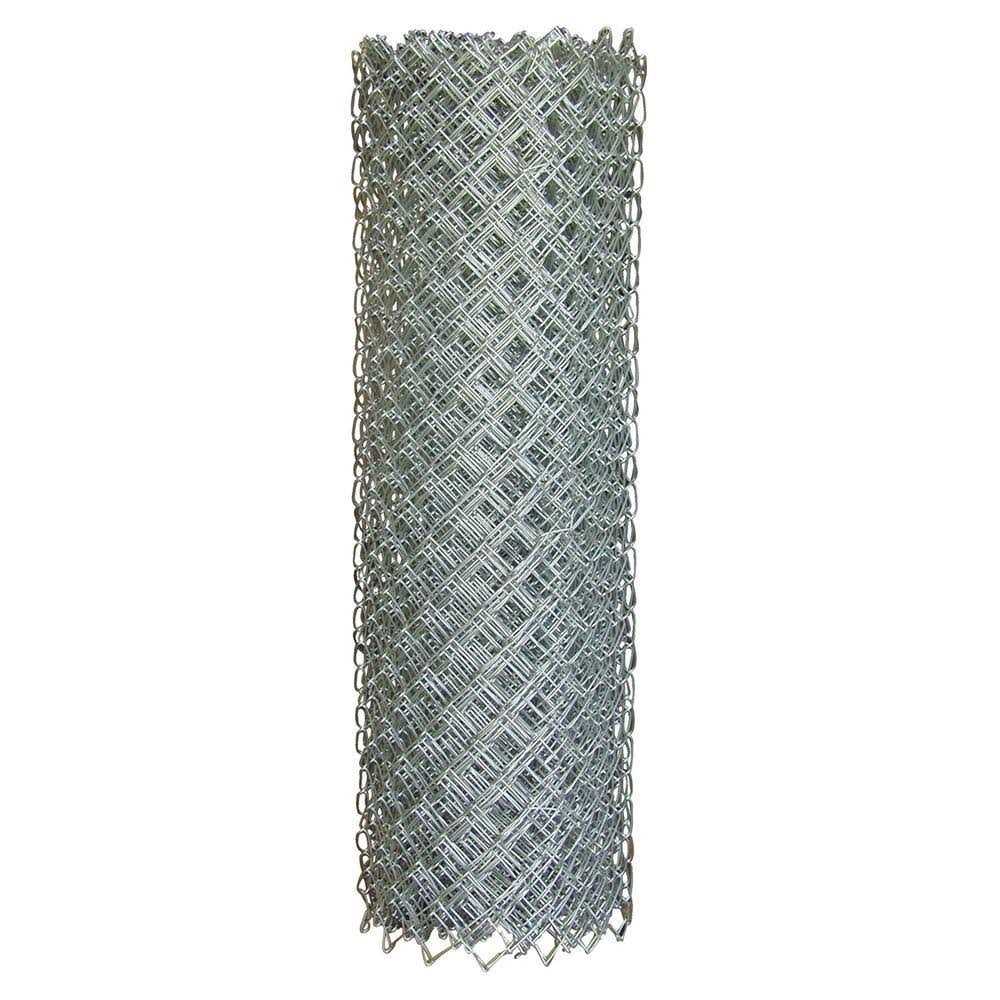 Everbilt 50 ft. 11.5-Gauge Galvanized Steel Chain Link Fence Fabric - Cheap Fitting