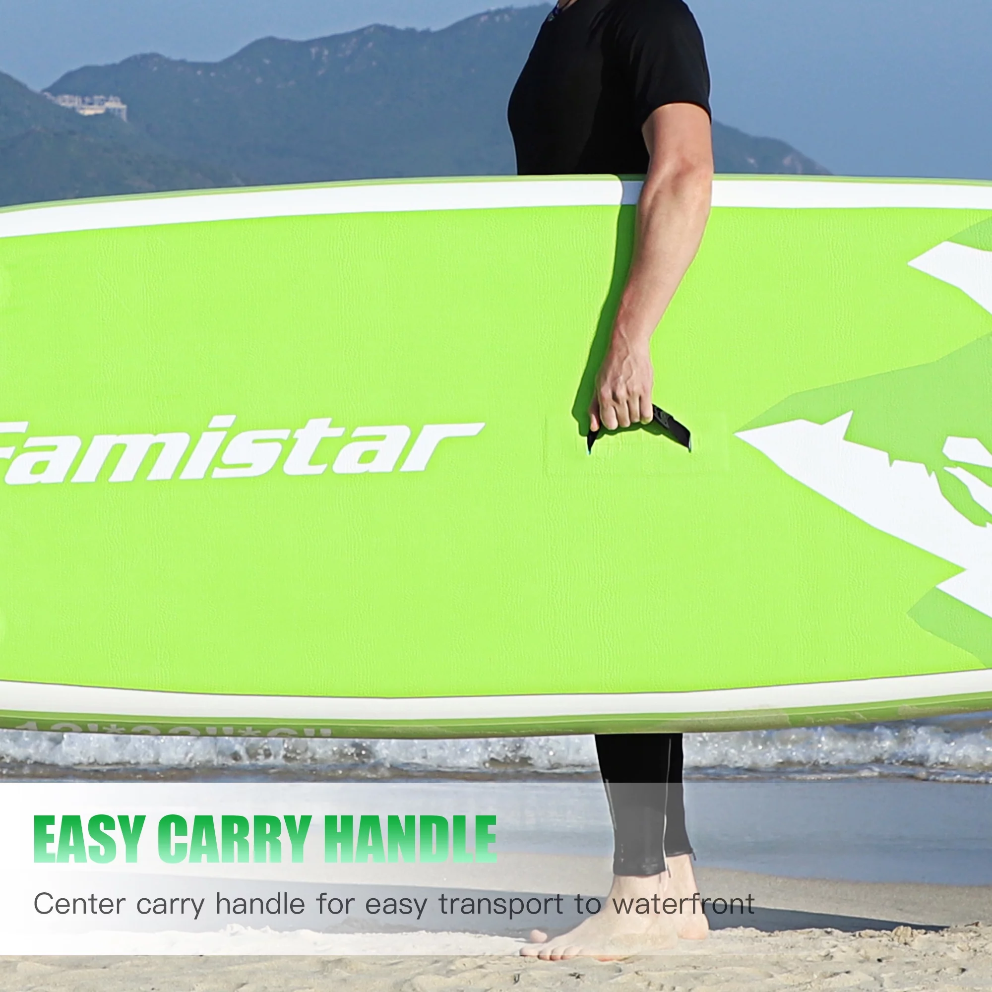 Famistar 10' Inflatable Stand Up Paddle Board 6