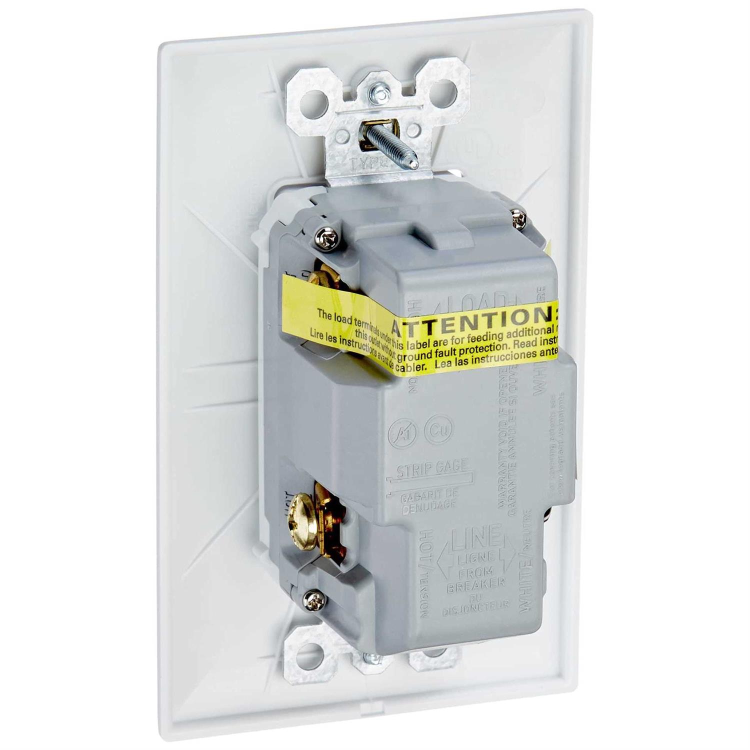 Legrand Self-Test GFCI Recep TR 15A w/ USB CC in White – 1597TRUSBCCW - Cheap Fitting