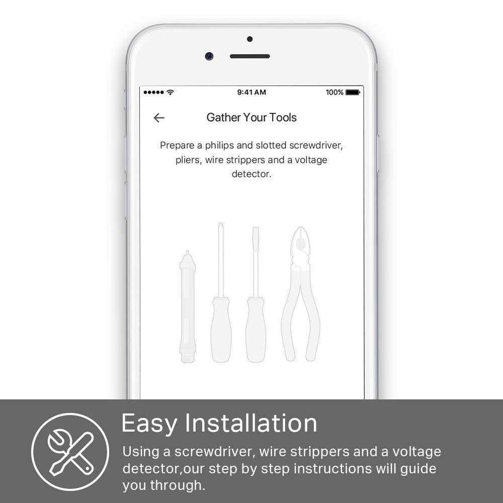 TP-Link KP200 Kasa Smart Wi-Fi In-Wall Power Outlet - Cheap Fitting