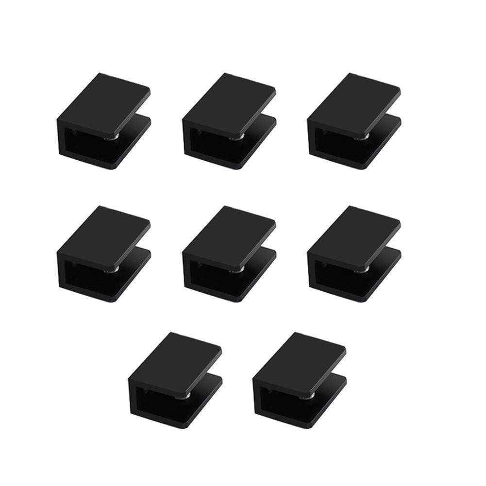 Kyien Pack of 8 Aluminum Alloy Square Glass Shelf Clamp Clip Holder Support Bracket - Cheap Fitting
