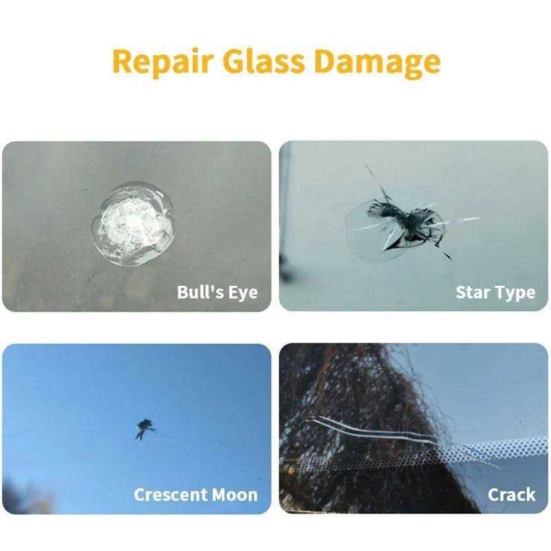 GeeyoU Cracks’gone Glass Repair Kit Windshield Crack Repair Kit Car Window Glass Liquid Repair Set - Cheap Fitting