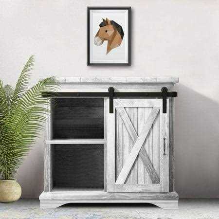 Bronco Hardware Mini Cabinet Straight Single Barn Door Hardware Kit - Cheap Fitting