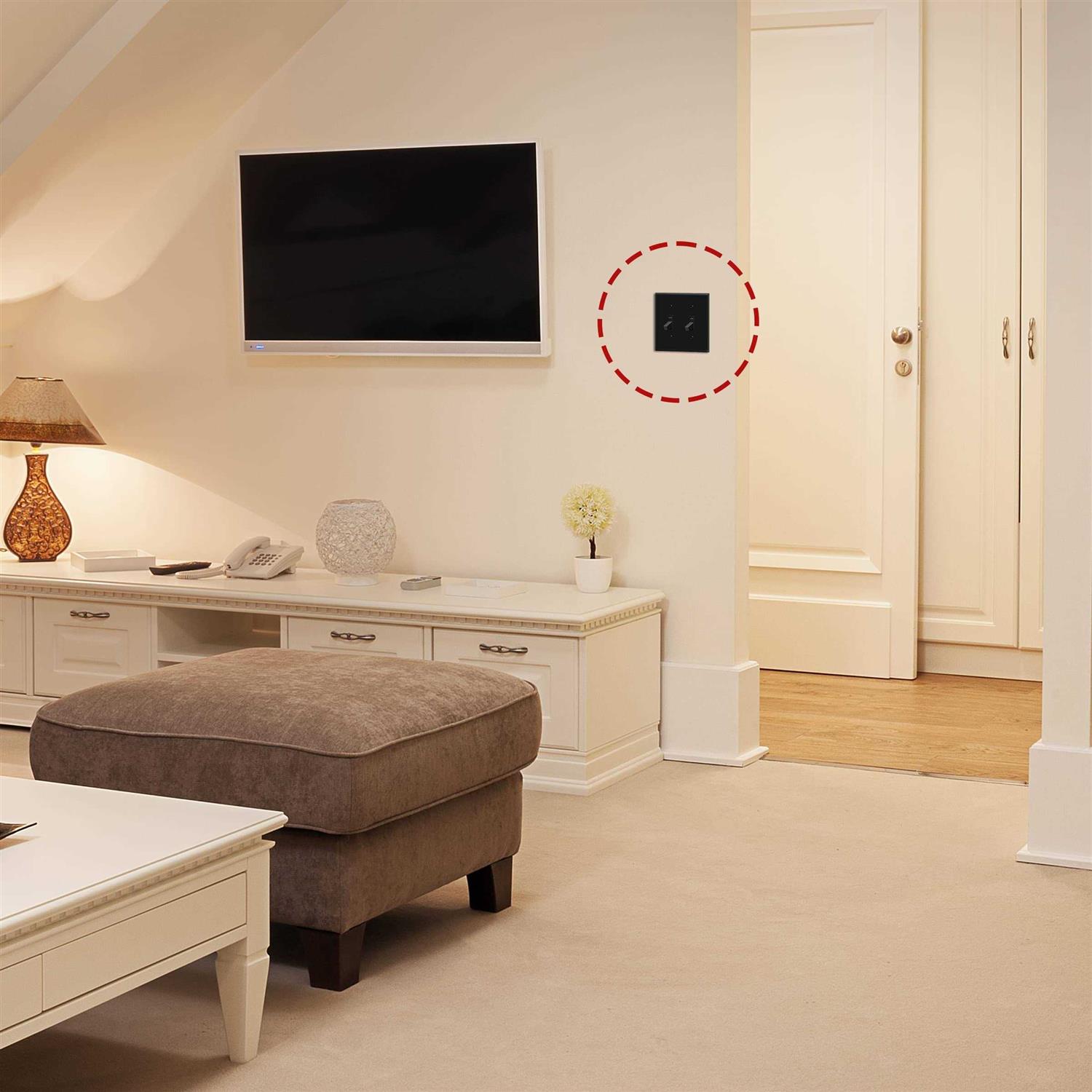 Enerlites Double Toggle Switch Cover Two Gang Light Switch Wall Plate - Cheap Fitting