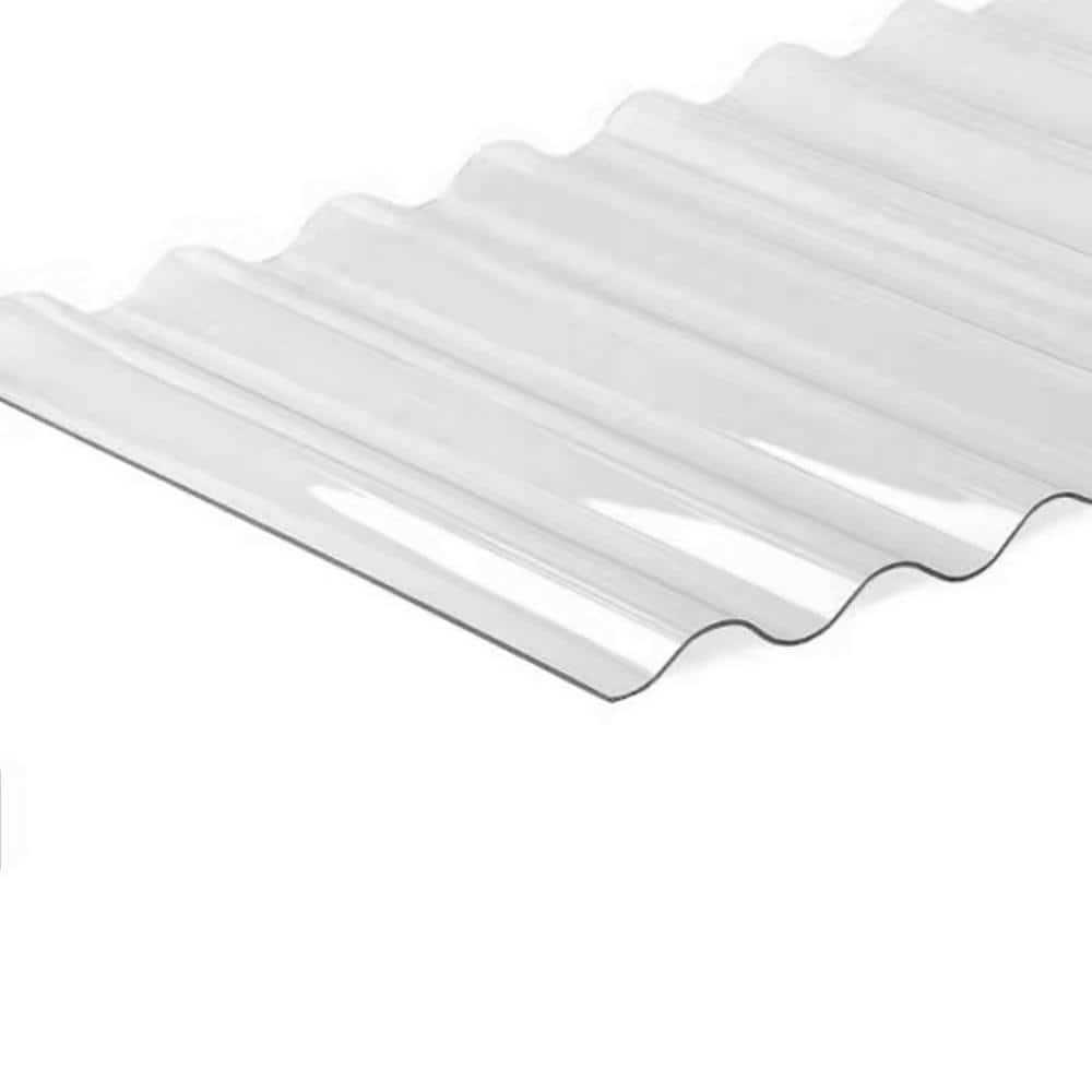 Ejoy 72 in. L x 20 in. W x 2 mm Thickness Corrugated Polycarbonate Plastic - Cheap Fitting