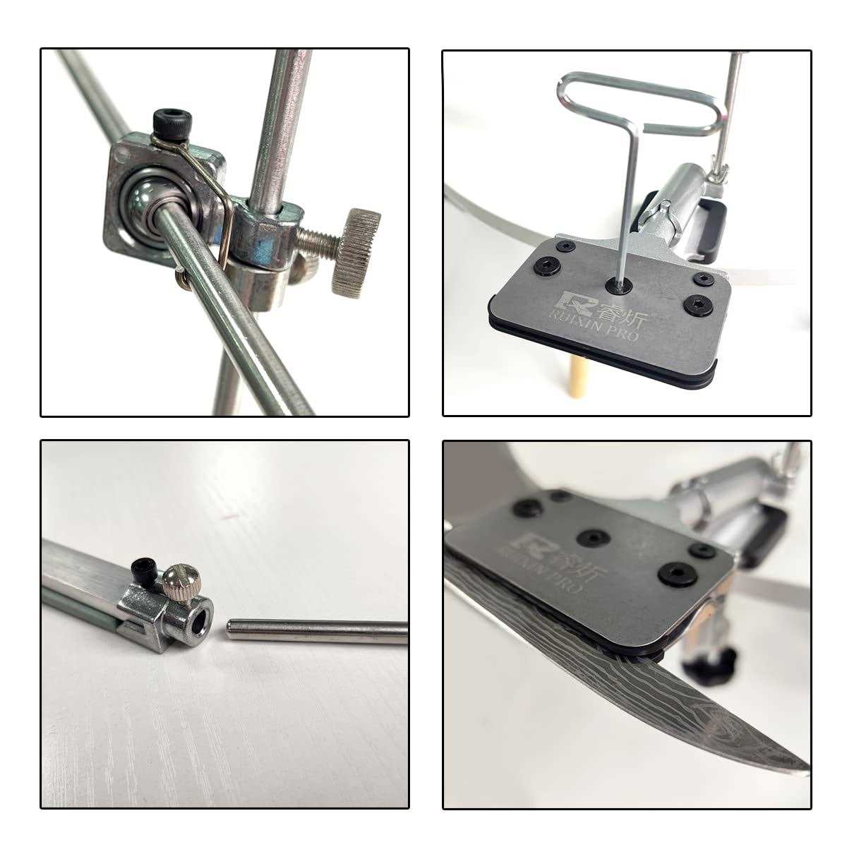 Knife Sharpener Professional Stainless Steel Kitchen Chef Knife Sharpener Home Knife Sharpening Kit Abrasive Holding System Tools - Cheap Fitting