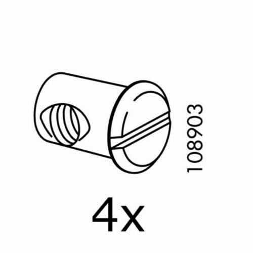Cross Dowel Nut Sleeves Part # 108903 for IKEA Furniture Hardware - Cheap Fitting