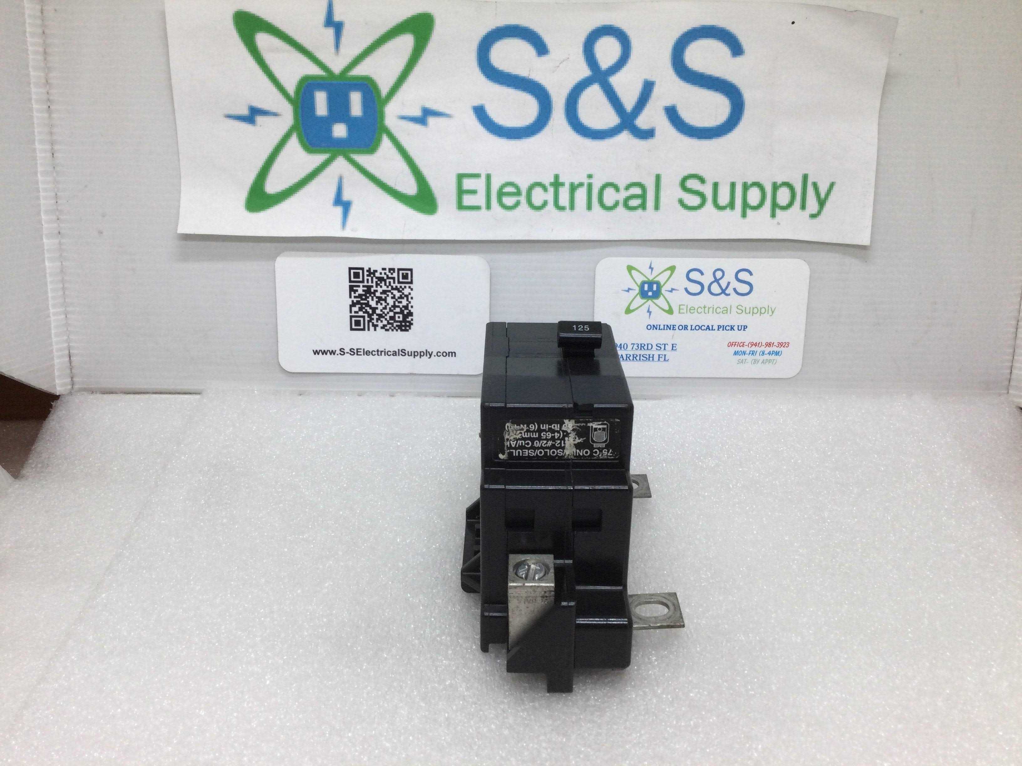 Square D QOM125VH Circuit Breaker - Cheap Fitting