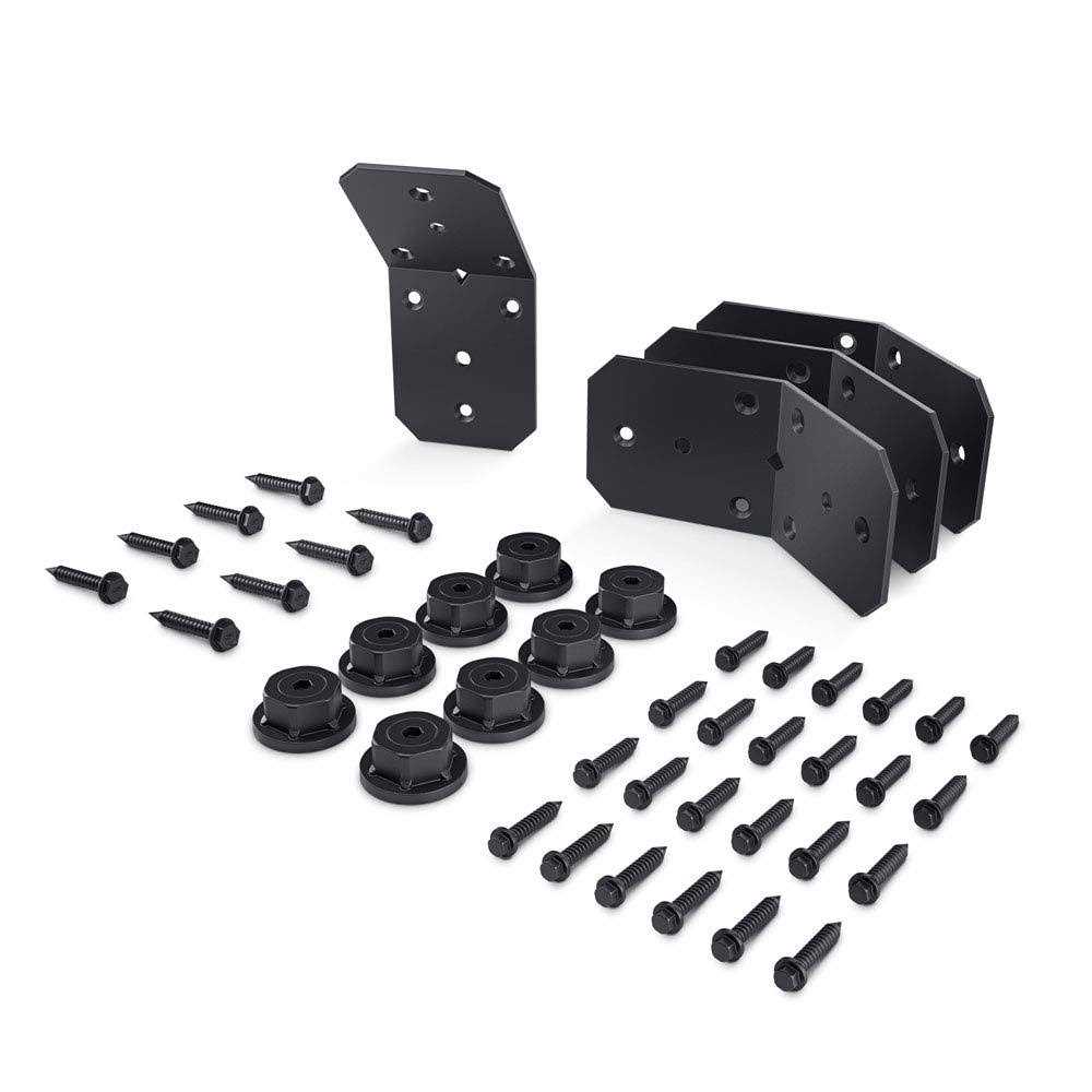 OZCO Building Products 4 inch Flush Inside 45-Degree Angle Bracket in Ironwood - Cheap Fitting