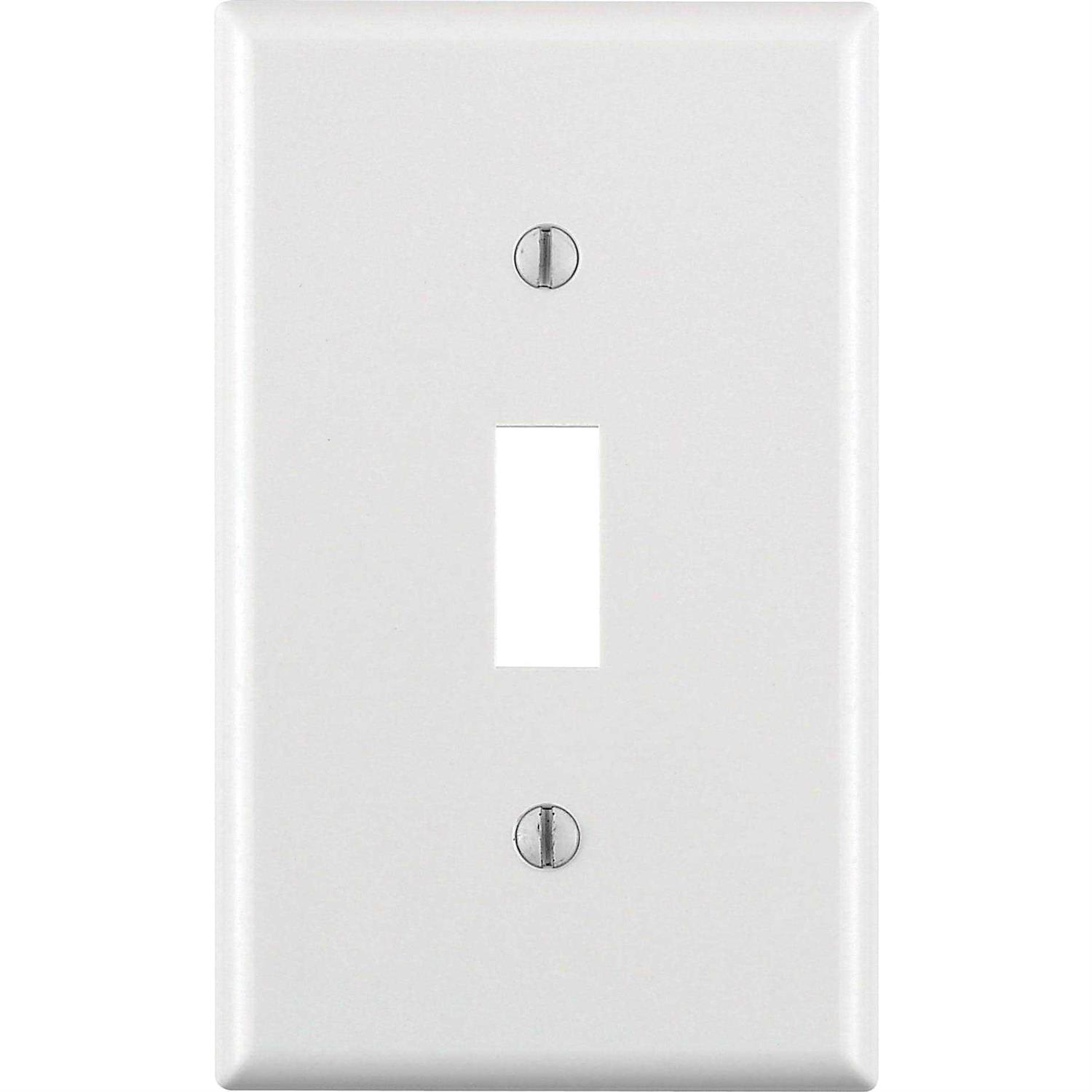 Leviton 1-Gang Toggle Switch Wallplate - Cheap Fitting