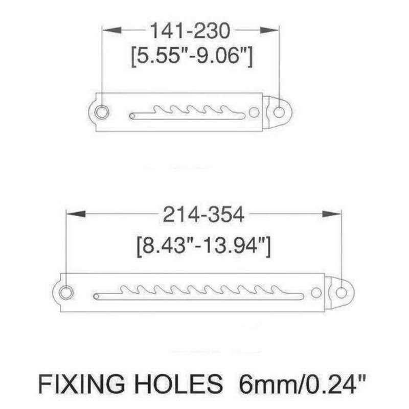 Penn-Elcom P1250-10 Adjustable Ratchet Stay Pair With 10 Stops - Cheap Fitting