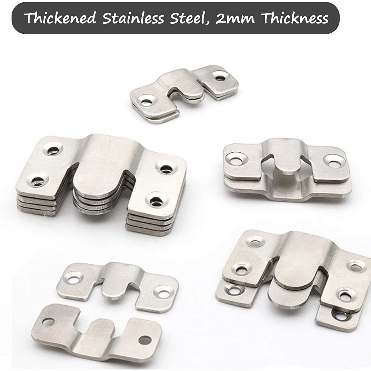 Flush Mount Bracket Interlocking Photo Frame Hook 56 x 36mm Heavy Duty Picture Hangers - Cheap Fitting