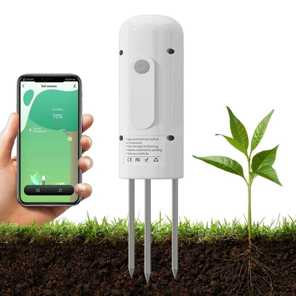 ZIGBEE Garden Soil Moisture & Temperature Meter,Sensor-Outdoor Waterproof,Plant Humidity Tester,Compatible with TUYA Smart APP - Cheap Fitting