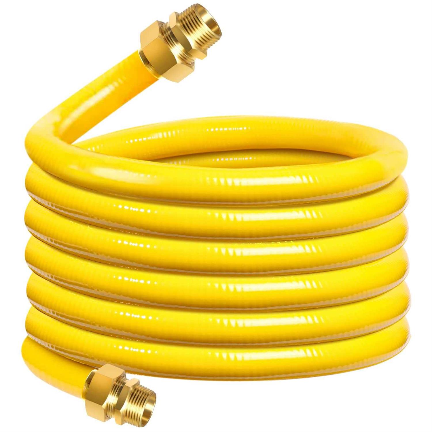 Kinchoix CSST Corrugated Stainless Steel Tubing Flexible Natural Gas Line Pipe Propane Conversion Kit Grill Hose with Male Adapter Fittings - Cheap Fitting