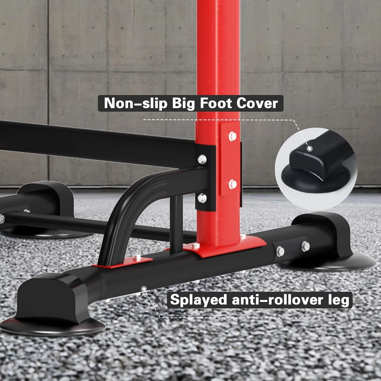 SOGES Height Adjustable Power Tower Dip Stands Pull up Bar Strength Training for Home Gym Black - Cheap Fitting