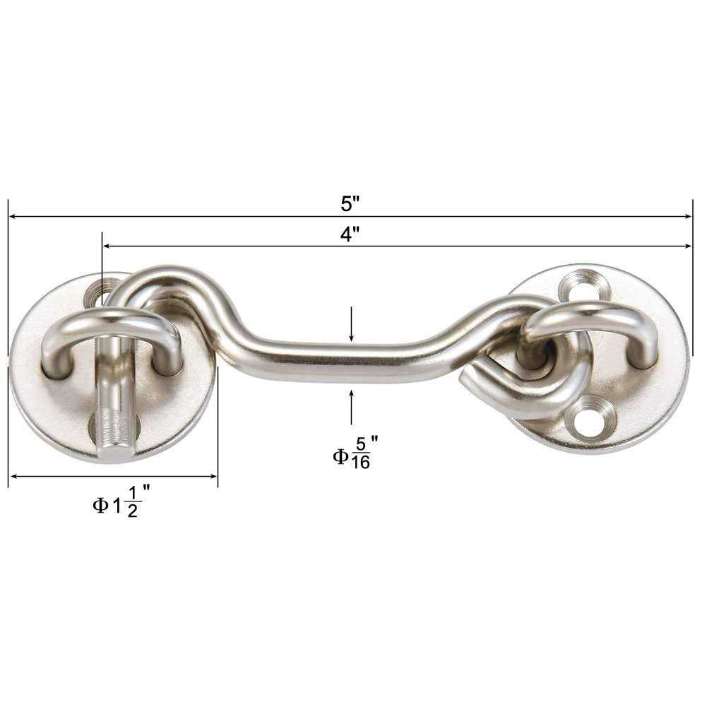 Raswik 4 Privacy Hook and Eye Gate Latch Easy Lock - Cheap Fitting