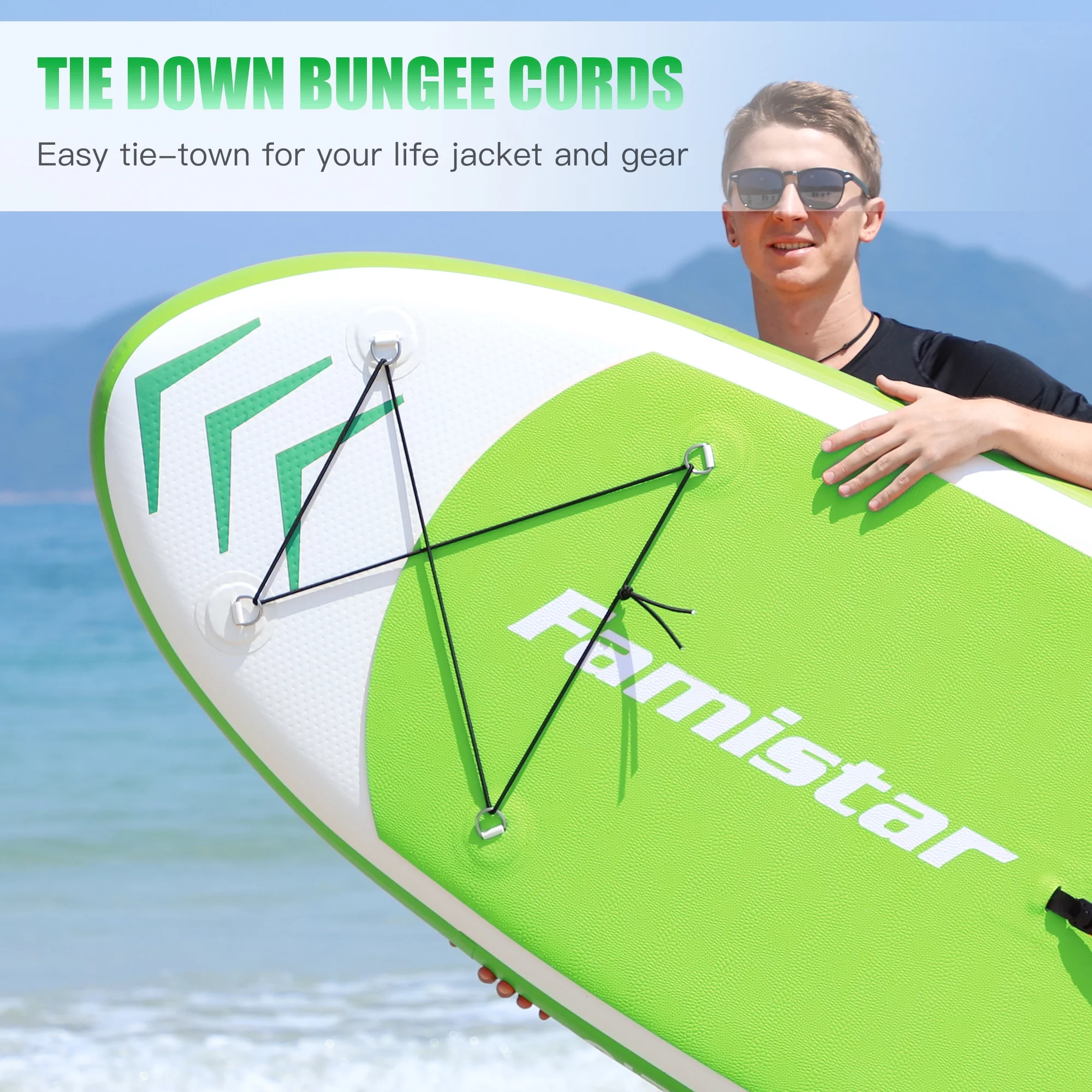 Famistar 10' Inflatable Stand Up Paddle Board 6