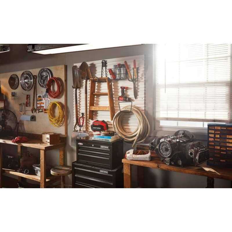 Craftsman VersaTrack Composite Multipurpose Storage Rail System -White & Black - Cheap Fitting