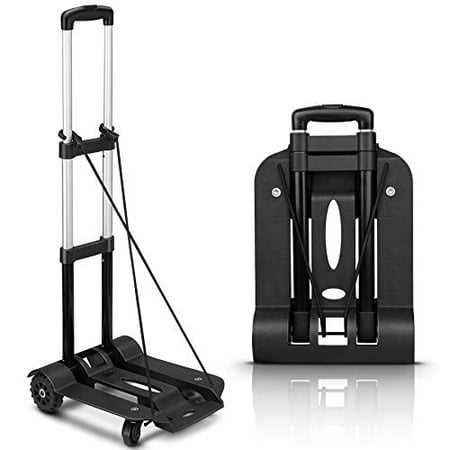 ROYI Folding Hand Truck, 360lbs Heavy Duty Solid Construction Utility Cart Compact and Lightweight for Luggage, Personal, Travel, Auto, Moving and - Cheap Fitting