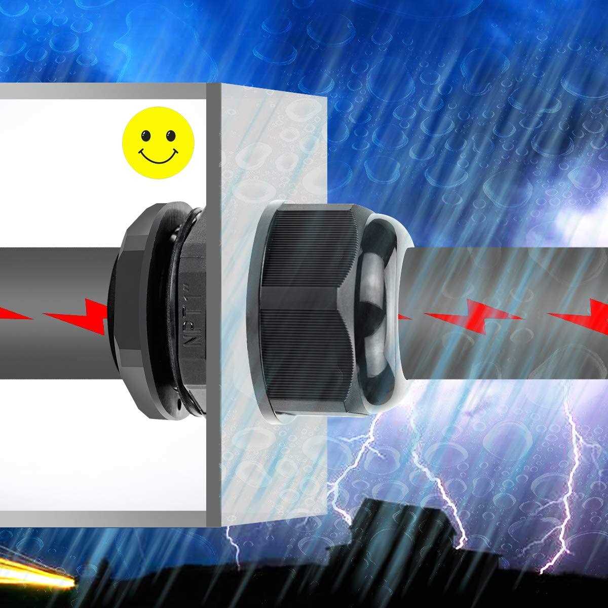 XHF 50 Pcs IP68 Strain Relief Nylon Cord Grip Waterproof NPT Cable Glands Adjustable UL Listed and RoHS Compliant - Cheap Fitting