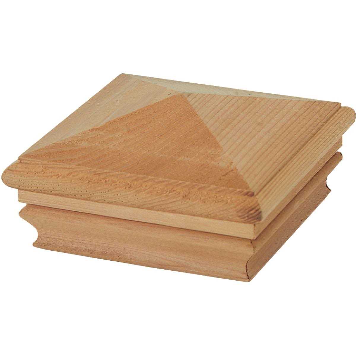 Deckorators Newport High Pyramid Post Cap Cedar - Cheap Fitting