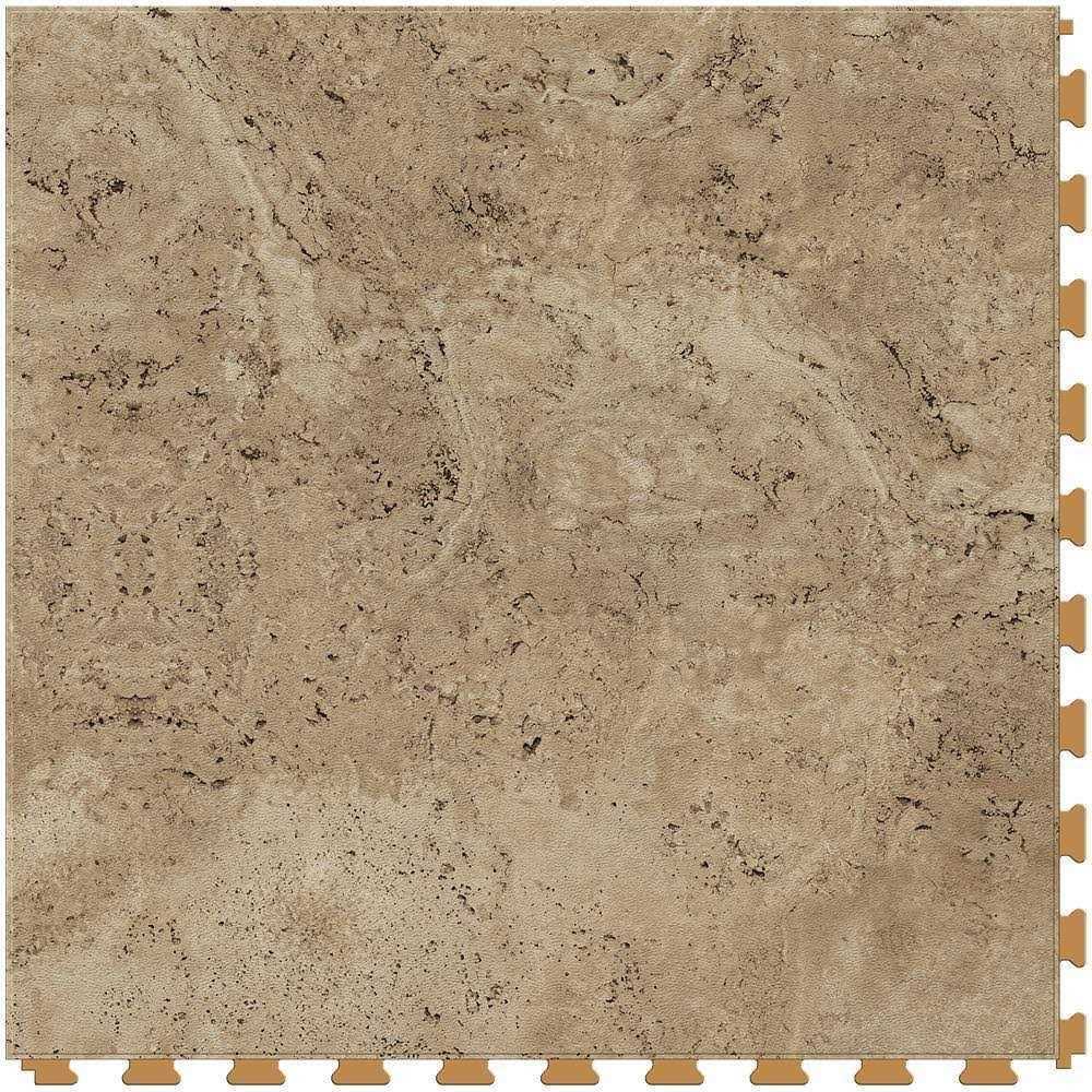 Perfection Floor Tile Satin 0.05-mil x 20-in W x 20-in L Water Resistant Interlocking Luxury Vinyl Tile Flooring NS585RS55 - Cheap Fitting