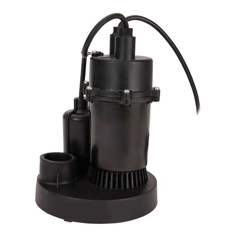 Drummond 1/4 HP Submersible Sump Pump 3000 GPH - Cheap Fitting