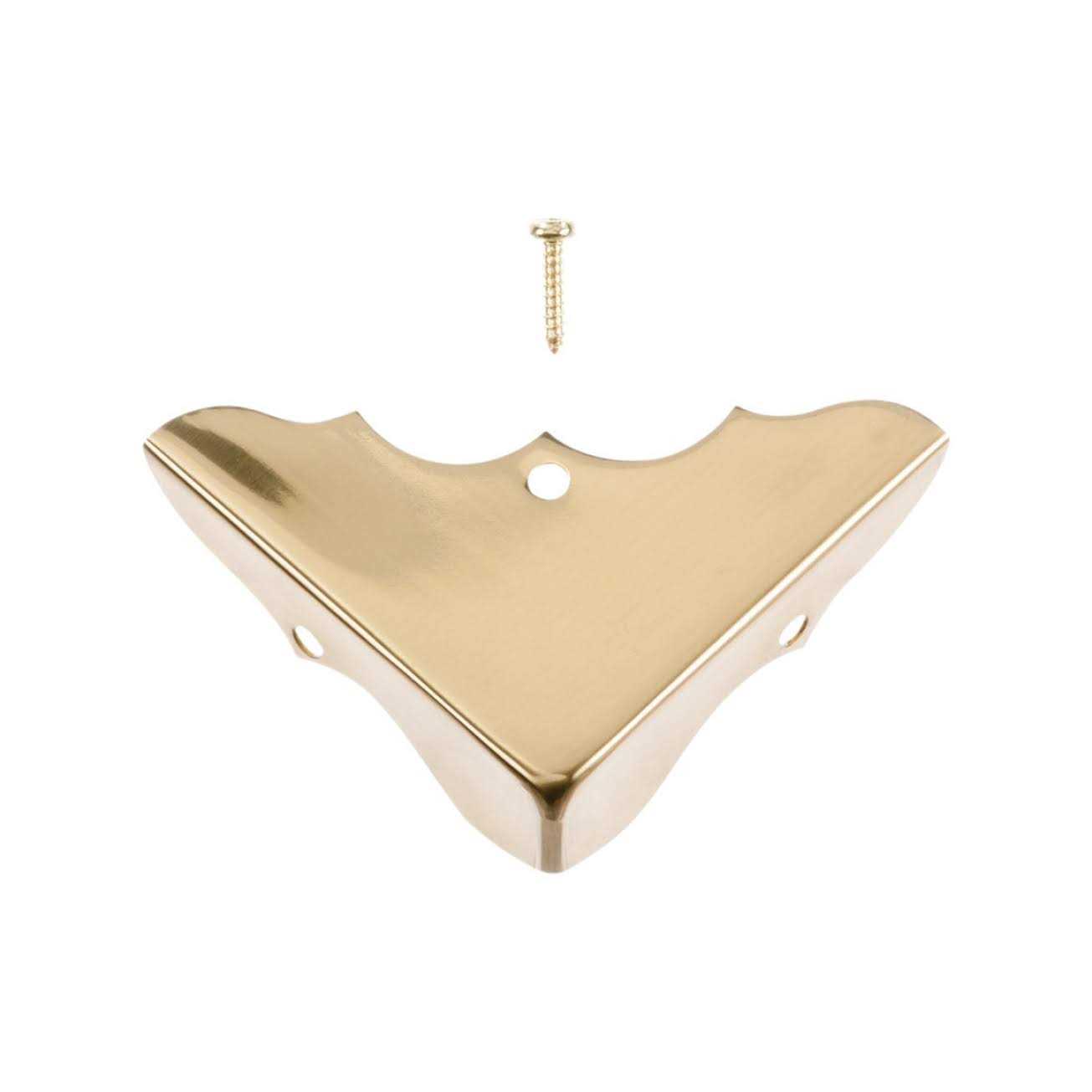 Ace Polished Brass Decorative Corner 0.6 in. 1.75 in. 4 pk - Cheap Fitting
