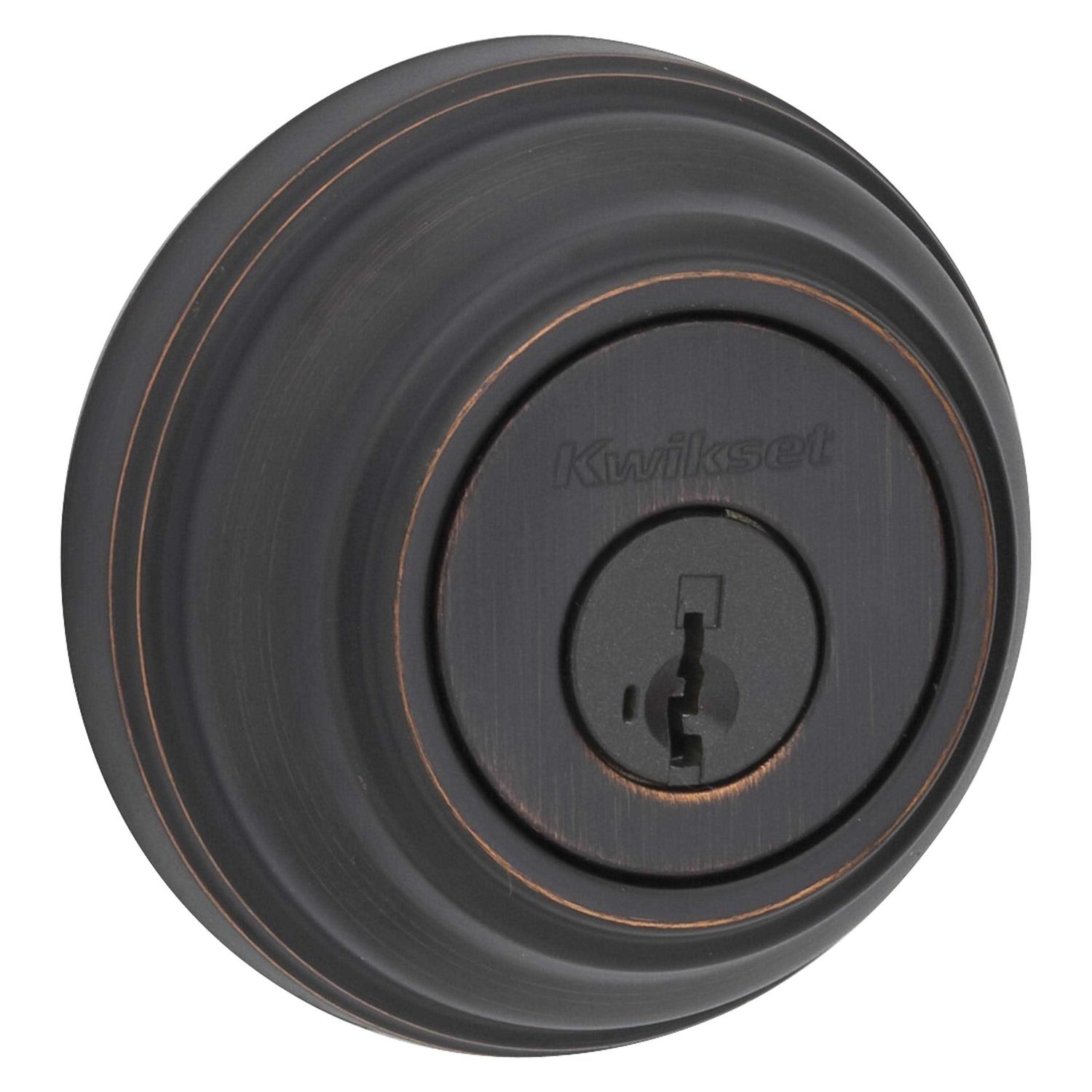 Kwikset Single Deadbolt Venetian Bronze - Cheap Fitting