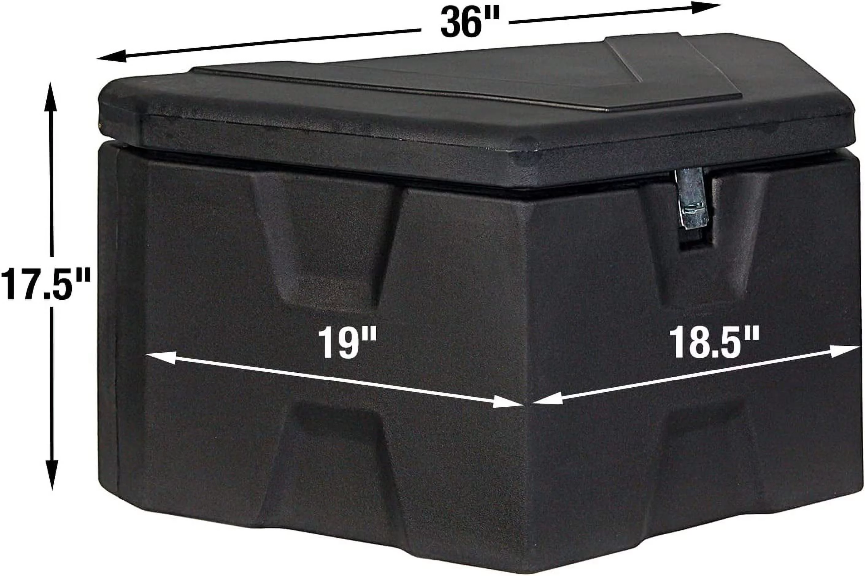 Buyers Products 1701680 Trailer Tongue Truck Tool Cargo Storage Box, Black - Cheap Fitting