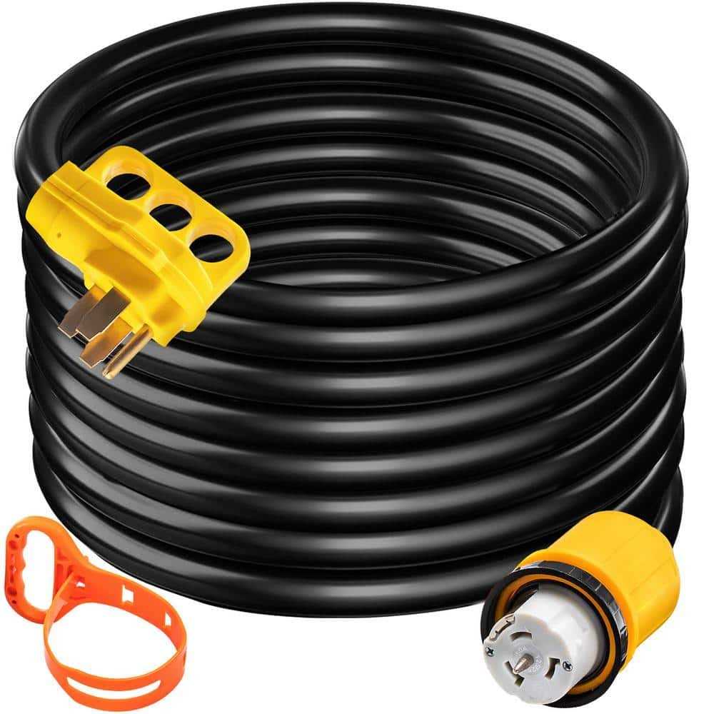 VEVOR Generator Power Cord 50 Amp RV Extension Cord 12,000-Watt STW Cable ETL Listed - Cheap Fitting